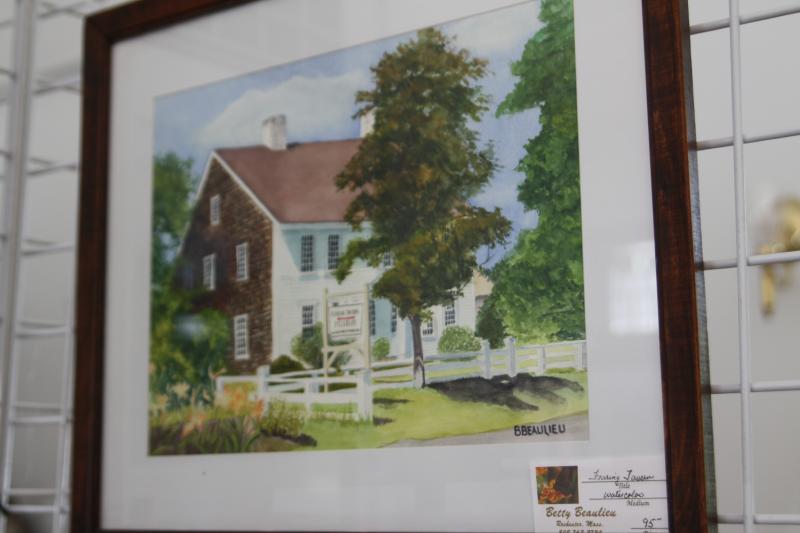 Betty Beaulieu of Rochester had this painting of Wareham's Fearing Tavern for sale. BY MATTHEW BERNAT